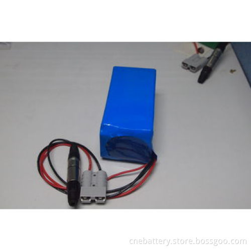 E-bike lithium battery with 24V/10Ah and size 150 x 70 x 84mm, PVC package for E-bike, Solar lamps